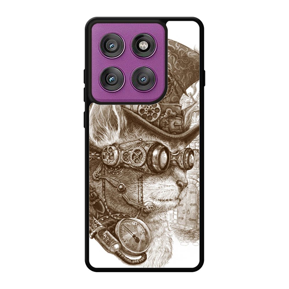 Steampunk cats Motorola Moto Edge 60 Pro Case