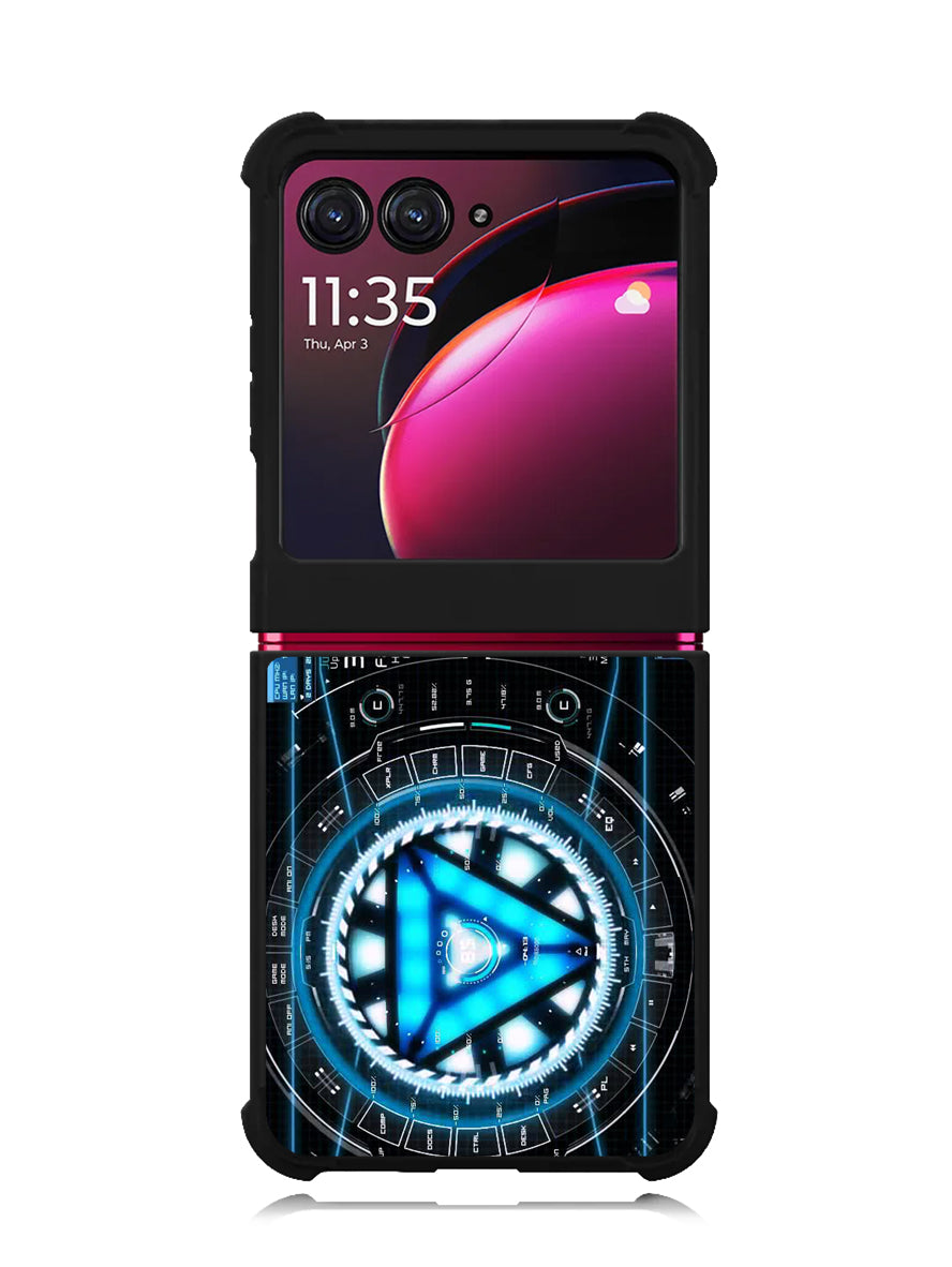 stark industries iron man Motorola Moto Razr Plus 2023 , Moto Razr+ 2023 Case