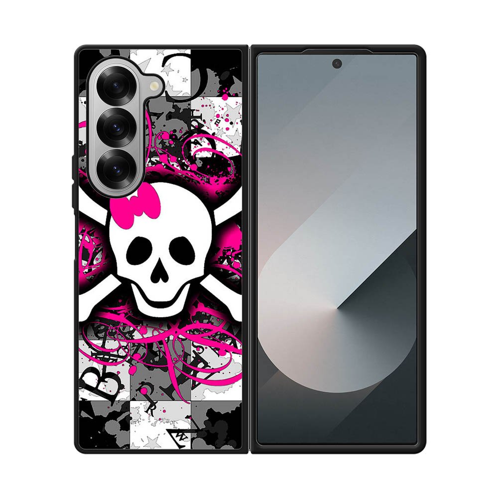 Girly Skull Samsung Galaxy Z Fold 7 5G Case