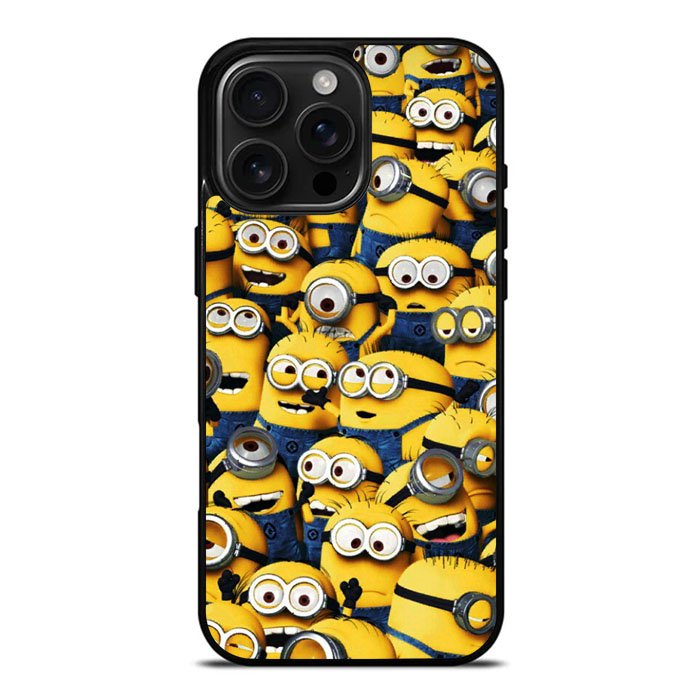 Minions Pattern Case iPhone 16 Pro Case DC1180