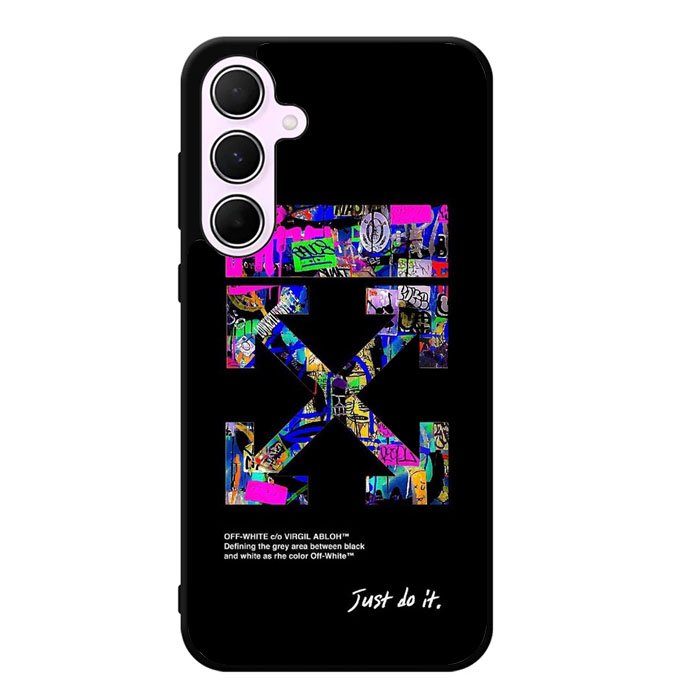 Off White Samsung Galaxy A55 5G Case DC1327