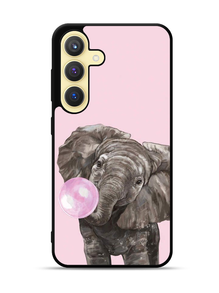 Bubble Gum Elephant Samsung Galaxy S24 Plus 5G , Samsung Galaxy S24+ 5G Case