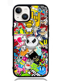 Stickerbomb Graffiti Art Collage Cool iPhone 14 Plus Case BLN0474