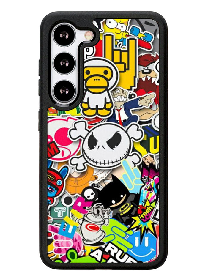 Stickerbomb Graffiti Art Collage Cool Samsung Galaxy S23 Plus 5G / Samsung Galaxy S23+ 5G Case