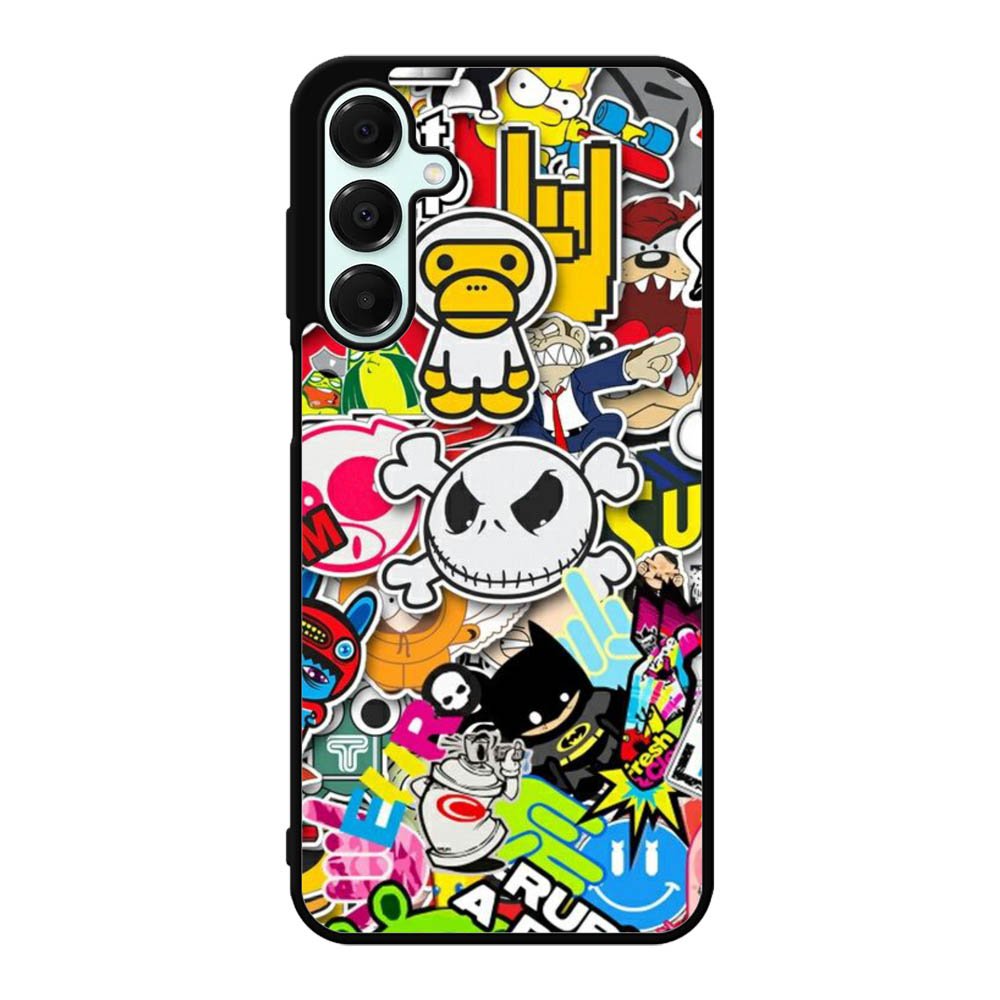 Stickerbomb Graffiti Art Collage Cool Samsung Galaxy A16 Case DC4114