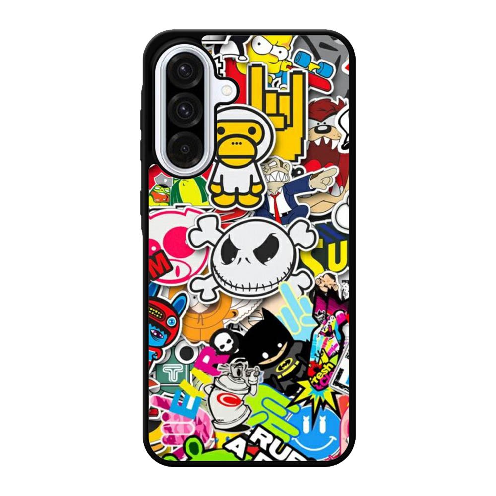 Stickerbomb Graffiti Art Collage Cool Samsung Galaxy A56 Case DC1886