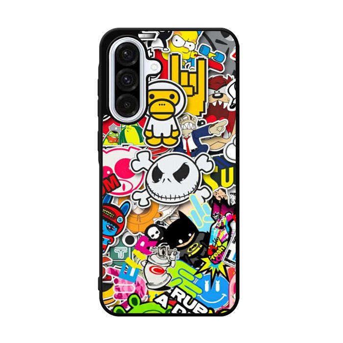 Stickerbomb Graffiti Art Collage Cool Samsung Galaxy A36 Case DC4114
