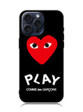comme des garcons Logo iPhone 15 Pro Case BLN1619