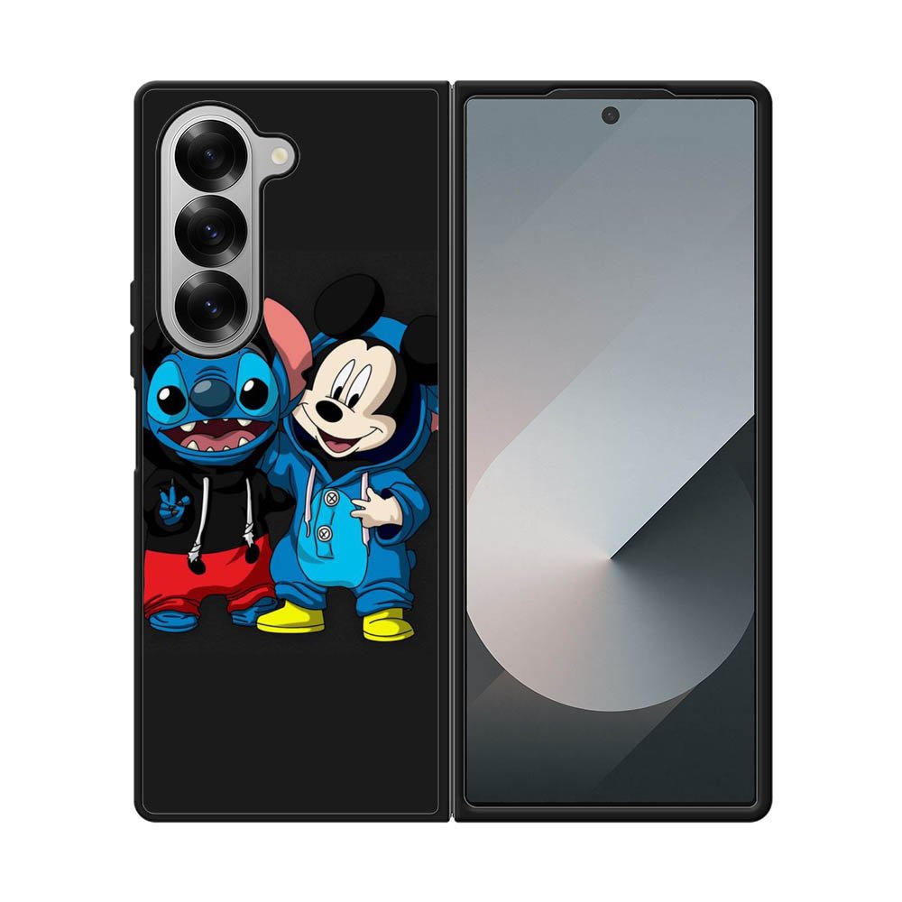 stitch and mickey mouse Samsung Galaxy Z Fold 7 5G Case
