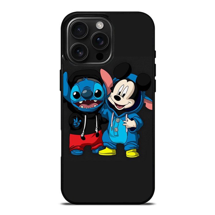 Stitch And Mickey Mouse iPhone 16 Pro Case DC1771