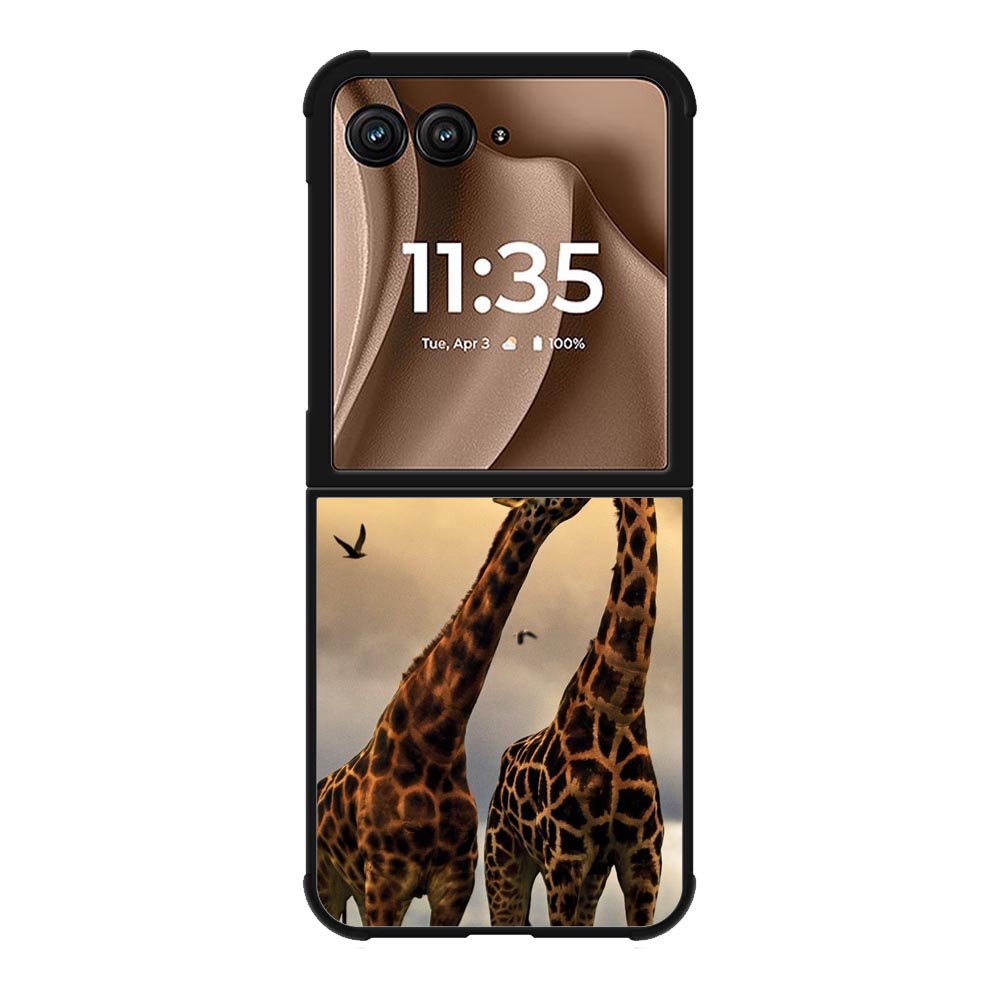 giraffes photography Motorola Moto RAZR Plus 2025 Case