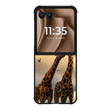 giraffes photography Motorola Moto RAZR Plus 2025 Case
