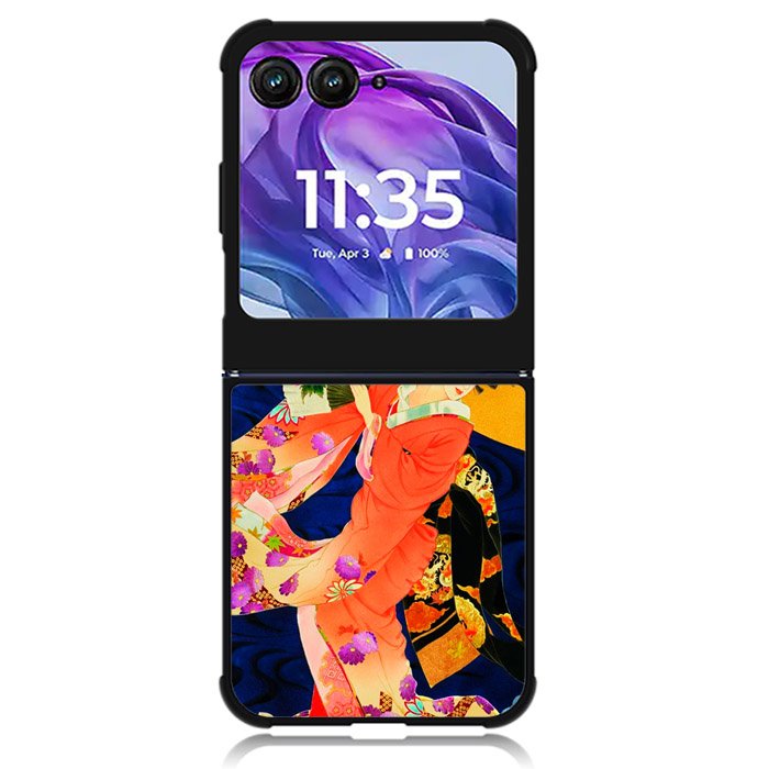 Japanese Geisha Asian Motorola Moto Razr Plus 2024 , Moto Razr+ 2024 Case