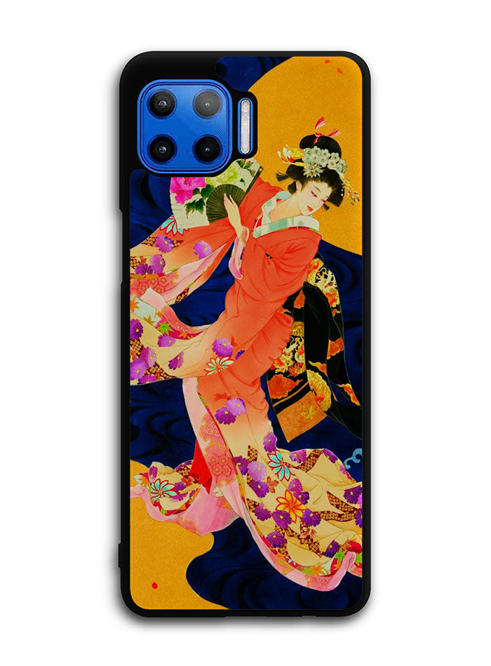 Japanese Geisha Asian Motorola Moto One 5G Case , Moto One 5G UW Case , Moto G 5G Plus Case