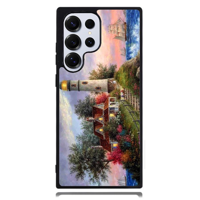 Lighthouse On Hill Art Samsung Galaxy S24 Ultra Case DC1024