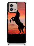 Horse Silhouette On Red Sunset Motorola Moto G Stylus 5G 2023 Case