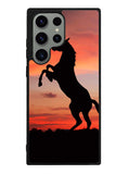 Horse Silhouette On Red Sunset Samsung Galaxy S23 Ultra 5G Case