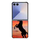 Horse Silhouette On Red Sunset Samsung Galaxy Z Flip 7 5G Case