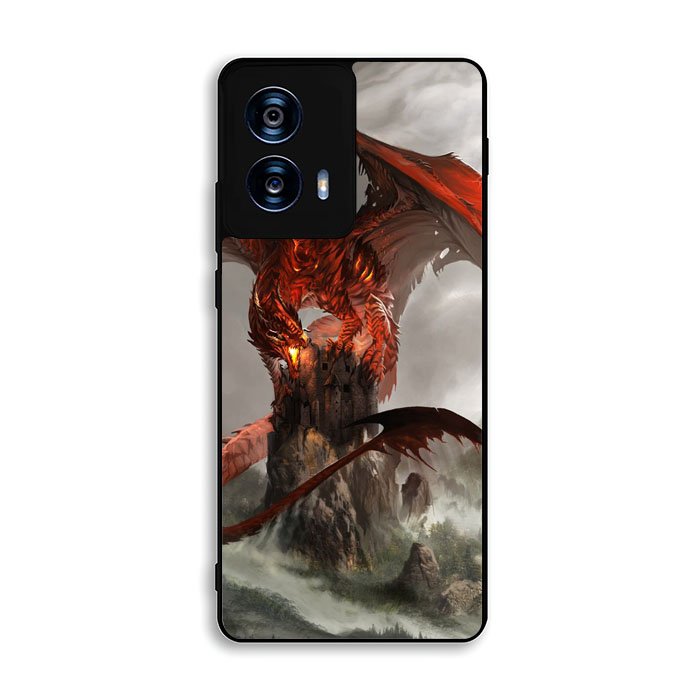 Red Dragon Wallpaper Motorola Moto G Power 5G 2024 Case DC8017