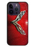 Corvette Logo Condenses iPhone 14 Pro Case BLN8451
