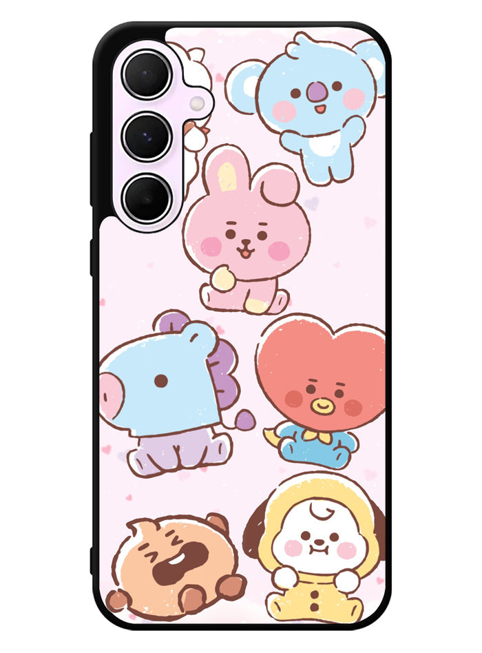 BTS Kawaii Samsung Galaxy A35 5G Case