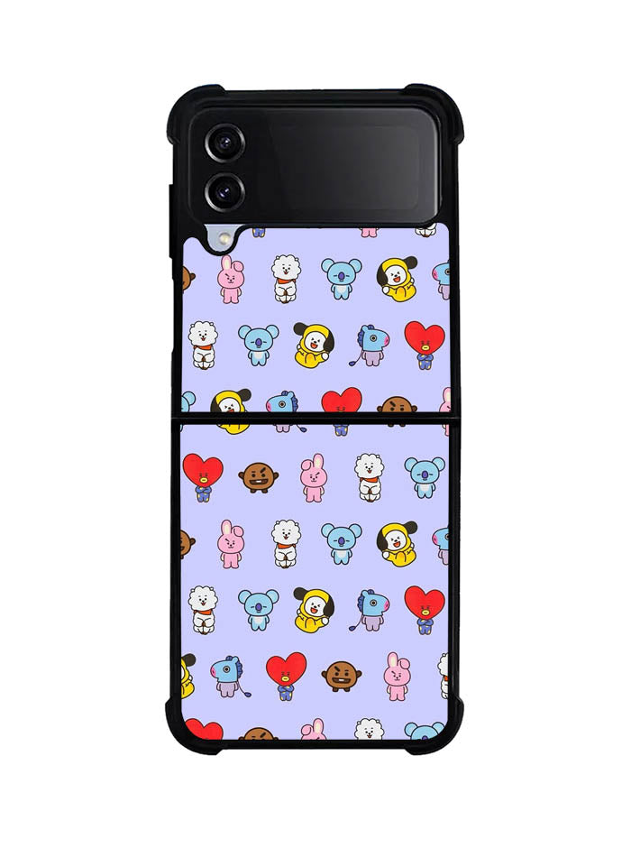 Kawaii BT21 BTS Samsung Galaxy Z Flip 4 5G 2022 Case