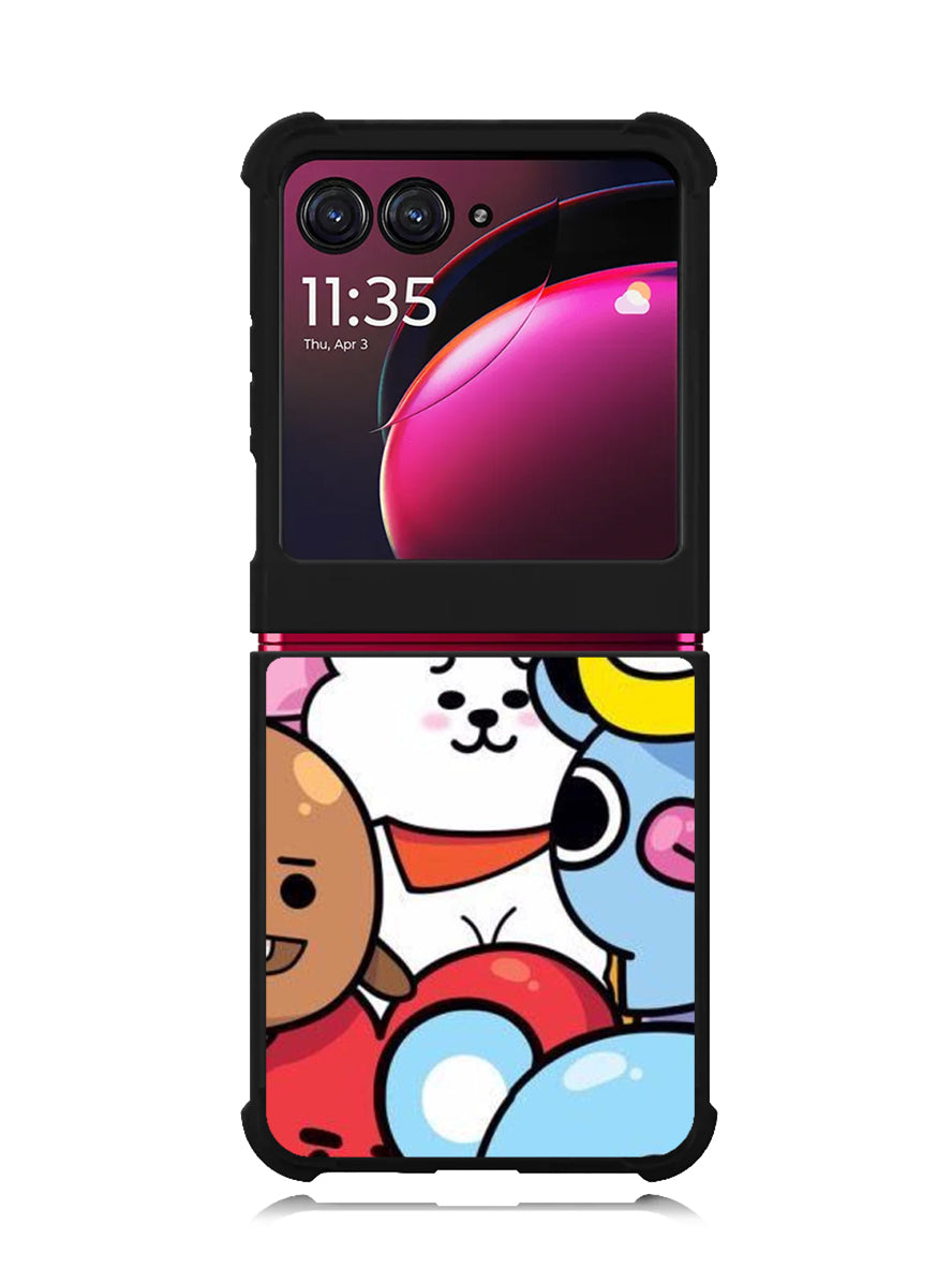 BT21 2nd Motorola Moto Razr Plus 2023 , Moto Razr+ 2023 Case