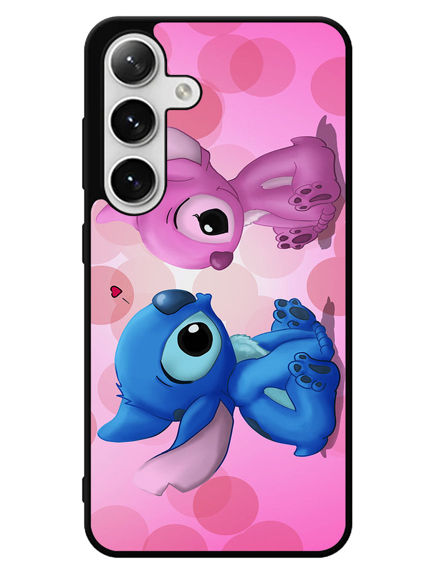 Stitch Pink And Blue 2nd Samsung Galaxy S25 5G Case