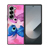 Stitch Pink And Blue 2nd Samsung Galaxy Z Fold 7 5G Case