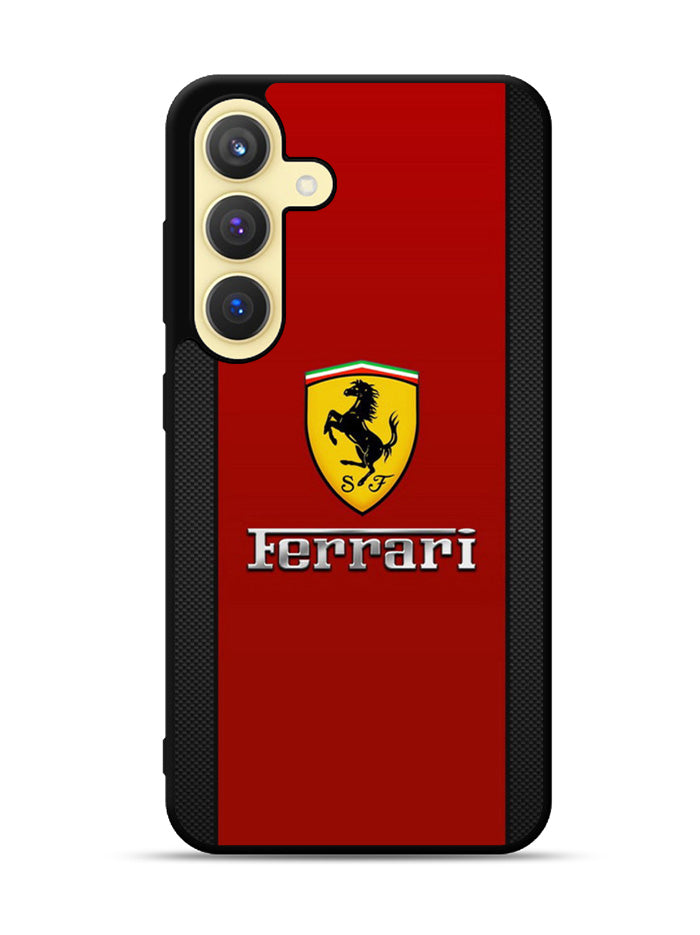 Ferrari Chrome Logo Samsung Galaxy S24 Plus 5G , Samsung Galaxy S24+ 5G Case