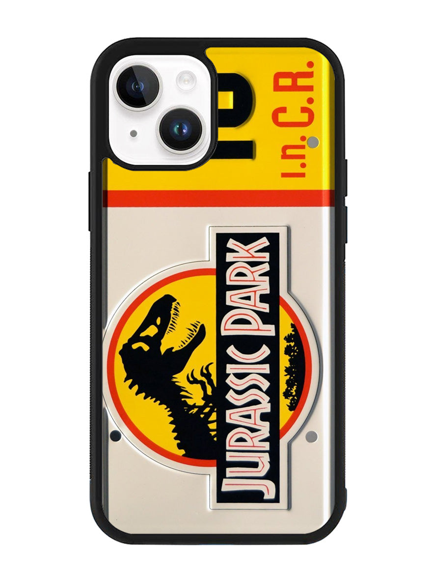 Jurassic Park Jeep License iPhone 15 Case BLN3640