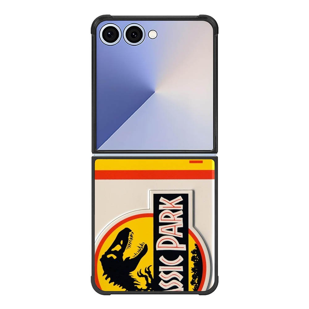 Jurassic Park Jeep License Samsung Galaxy Z Flip 7 5G Case