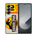 Jurassic Park Jeep License Samsung Galaxy Z Fold 7 5G Case