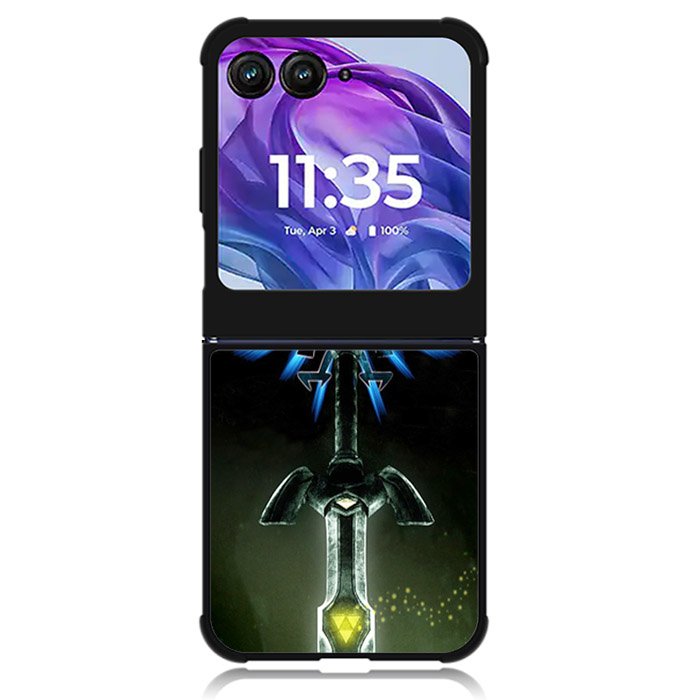 Eagle Triforce Black Legend of Zelda Motorola Moto Razr Plus 2024 , Moto Razr+ 2024 Case