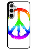 60S Peace Sign Logo Samsung Galaxy S25 5G Case