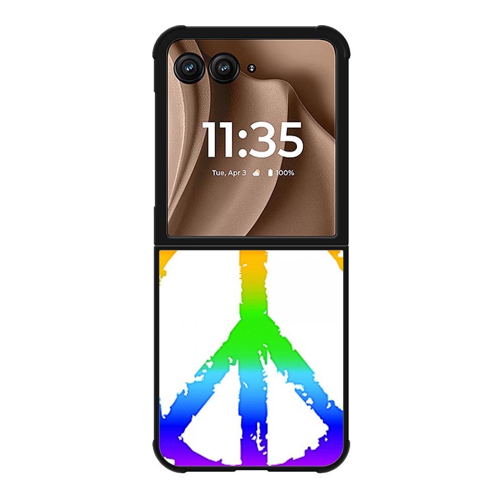 60S Peace Sign Logo Motorola Moto RAZR Plus 2025 Case