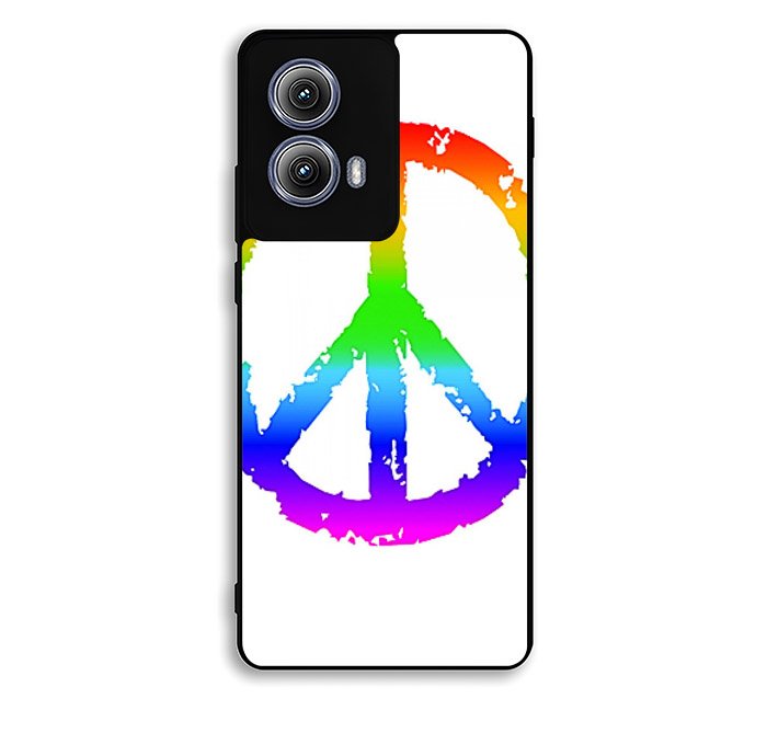 60S Peace Sign Logo Motorola Moto Edge 2024 Case DC2518