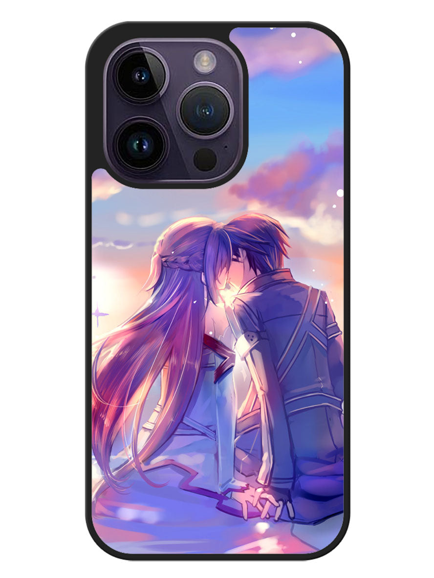 Anime Asuna Yuuki Kirito Sinon SAO iPhone 14 Pro Case BLN3815