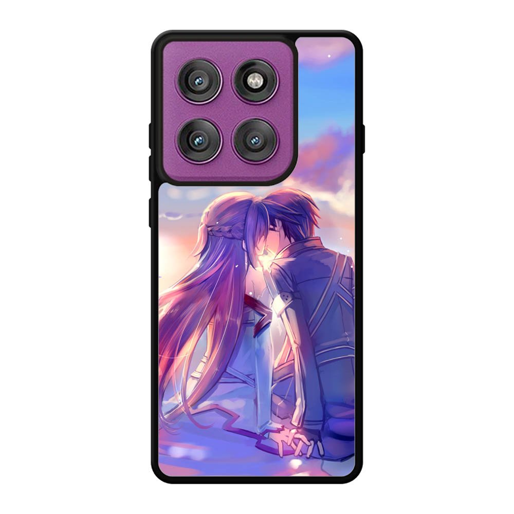 Anime Asuna Yuuki Kirito Sinon SAO Motorola Moto Edge 60 Pro Case