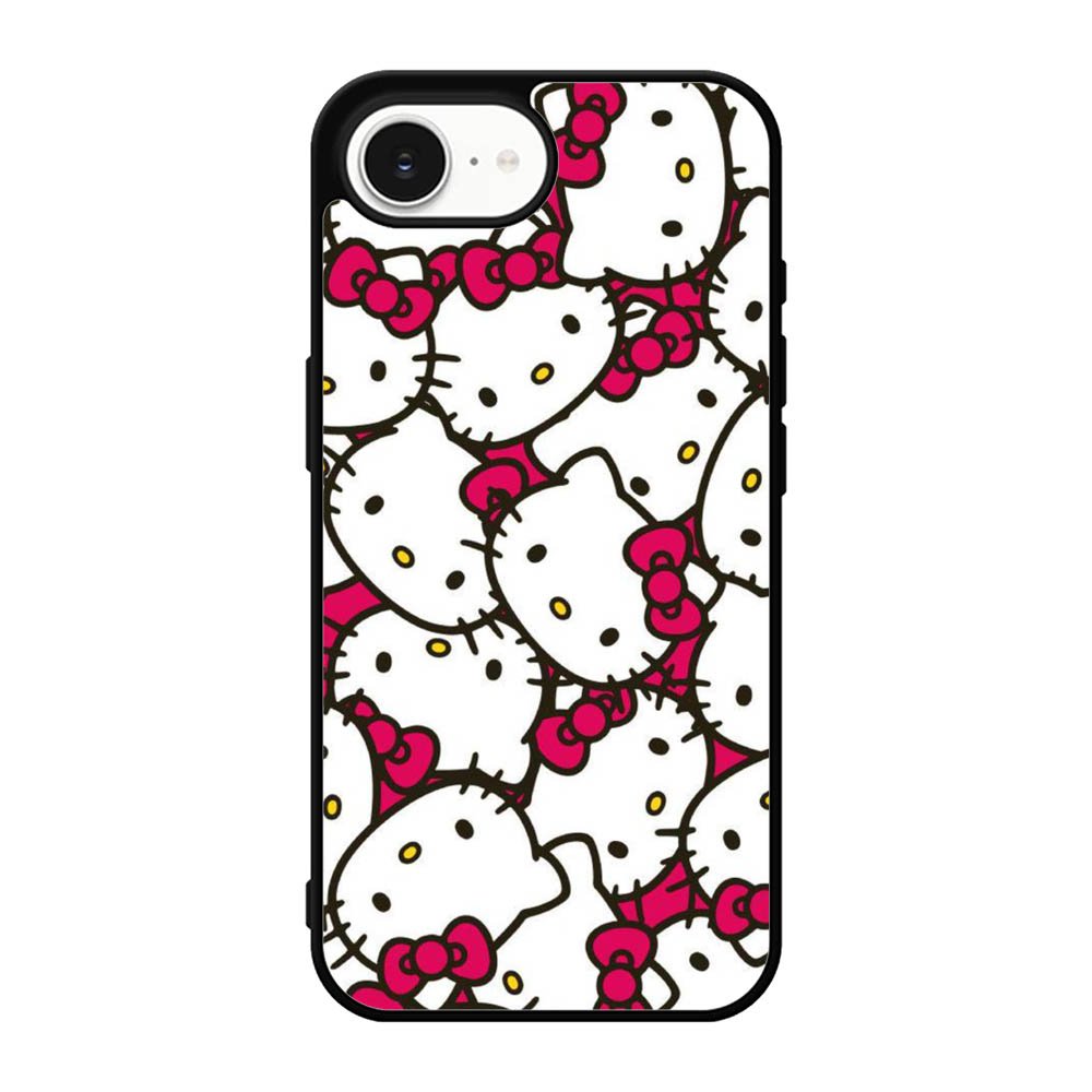 Hello Kitty Face Pattern iPhone 17e Case