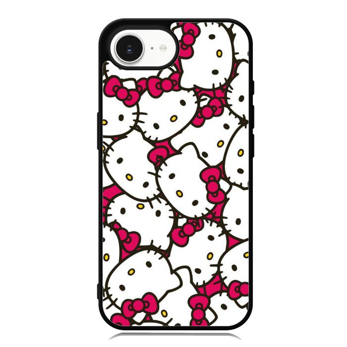 Hello Kitty Face Pattern iPhone 16e Case DC0836