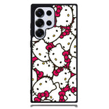 Hello Kitty Face Pattern Samsung Galaxy S25 Ultra Case DC0836