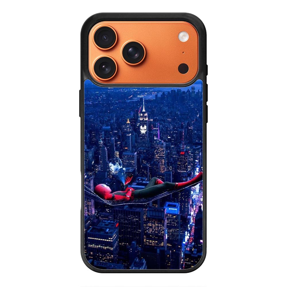 Spiderman In Sky iPhone 17 Pro Case