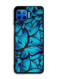 Butterfly Blue Motorola Moto One 5G Case , Moto One 5G UW Case , Moto G 5G Plus Case
