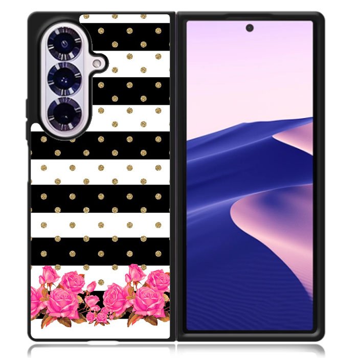 Flower Stripes Polka Samsung Galaxy Z Fold 7 Case DC0652