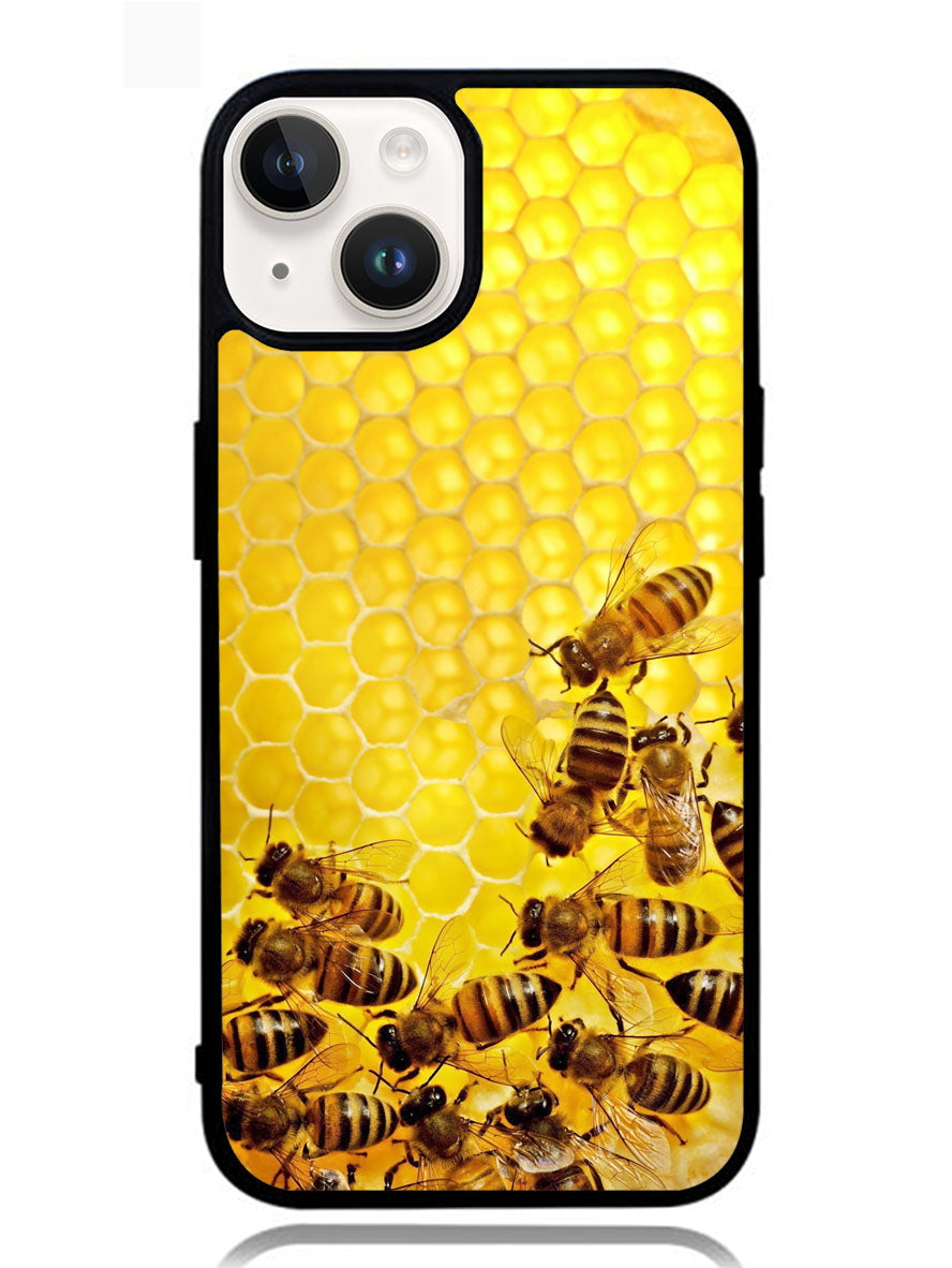 Bee Honeycomb iPhone 14 Plus Case