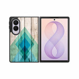 Simple Aztec On Wood Samsung Galaxy Z Fold 8 Case DC1670