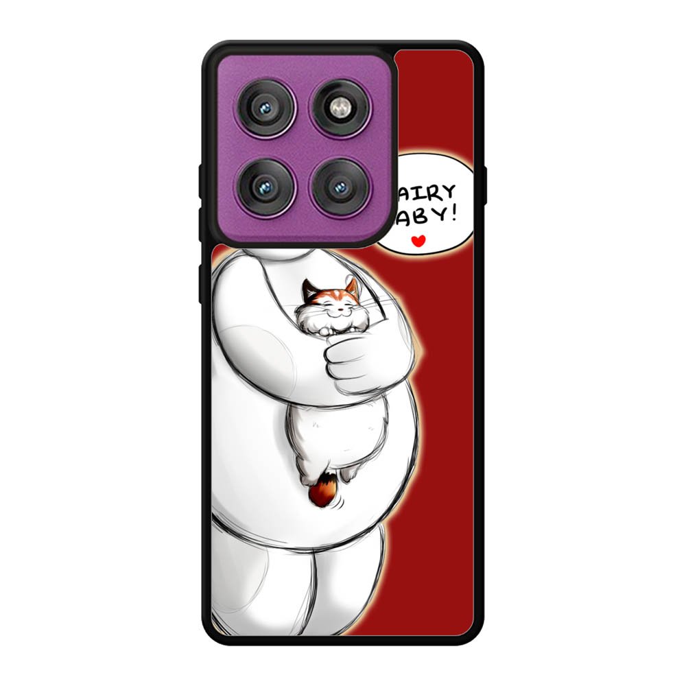 Cat and Baymax Hairy Baby Motorola Moto Edge 60 Pro Case