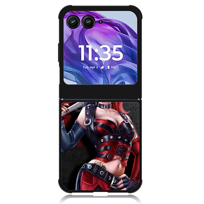 Suicide Squad Movies Harley Quinn Vector Red Motorola Moto Razr Plus 2024 , Moto Razr+ 2024 Case