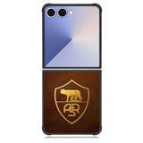 As Roma Leather Logo Soccer Samsung Galaxy Z Flip 7 Case DC0096